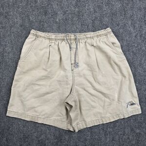 Quiksilver XL (36-38) Vintage Canvas Surf Shorts | Tan 90s